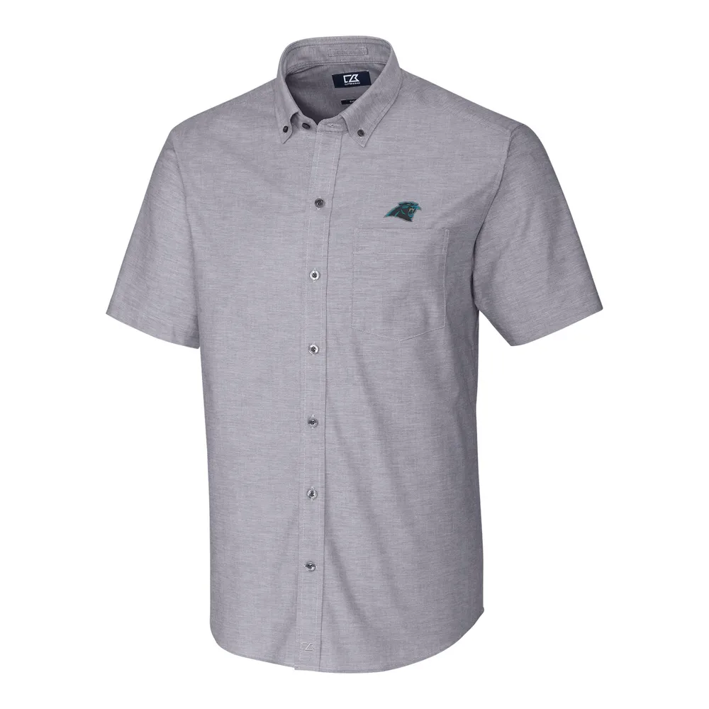 carolina panthers button down shirt