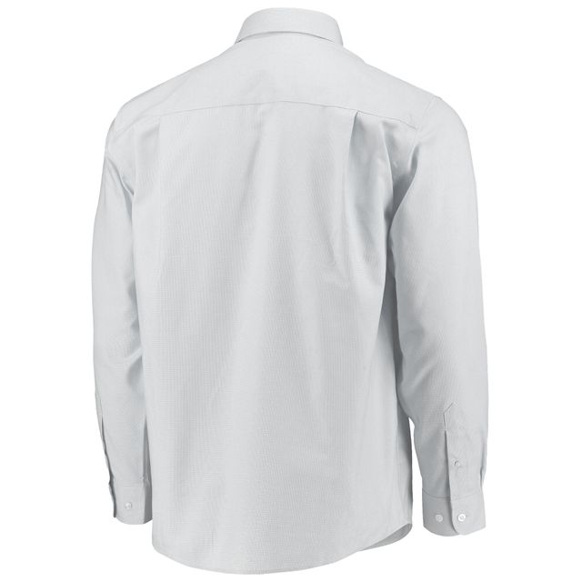 Carolina Panthers Cutter & Buck Stretch Oxford Womens Long Sleeve Dress  Shirt - Cutter & Buck