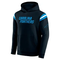 Men's Darius Rucker Collection by Fanatics Black Carolina Panthers Football Washed Pullover Hoodie