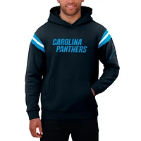 Men's Darius Rucker Collection by Fanatics Black Carolina Panthers Football Washed Pullover Hoodie