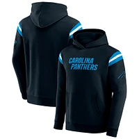 Sweat à capuche délavé pour homme de la collection Darius Rucker par Fanatics, motif football des Carolina Panthers, noir