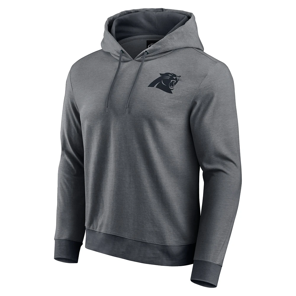 Men's Darius Rucker Collection by Fanatics Black Carolina Panthers Tonal Knit Pullover Hoodie