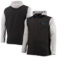 Men's Dunbrooke Black/Gray Carolina Panthers Big & Tall Alpha Full-Zip Hoodie Jacket