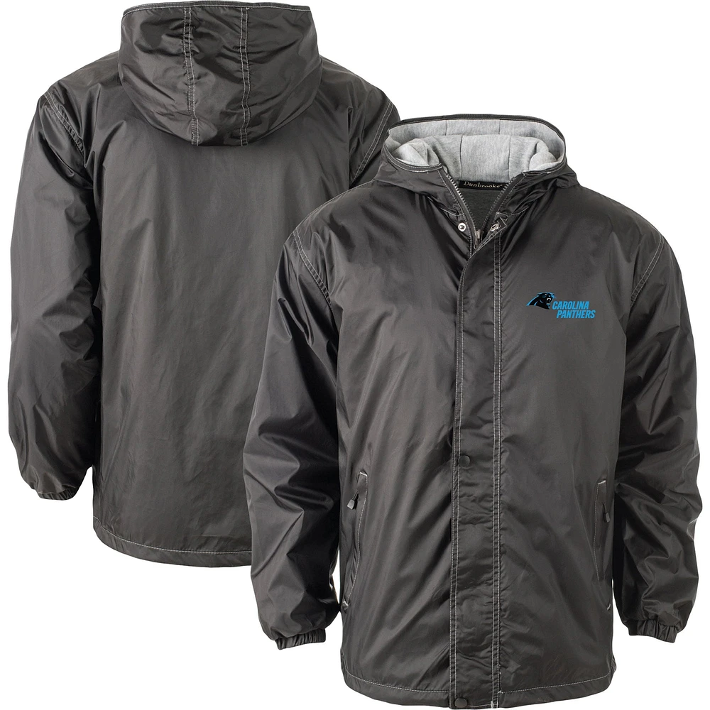 Men's Dunbrooke Black Carolina Panthers Big & Tall Legacy Stadium Full-Zip Jacket