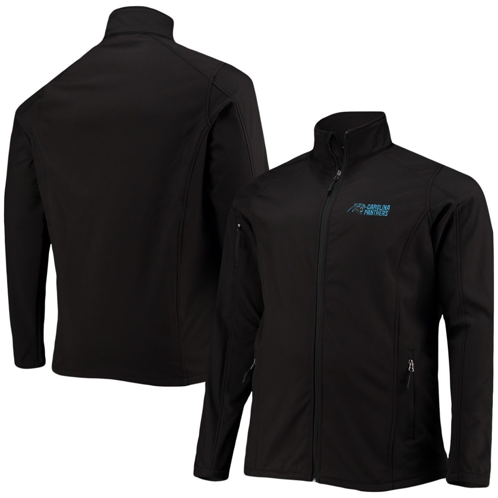 Men's Dunbrooke Black Carolina Panthers Big & Tall Sonoma Softshell Full-Zip Jacket