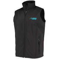 Gilet à glissière entièrement zippé Dunbrooke pour hommes Circle Archer des Carolina Panthers, noir