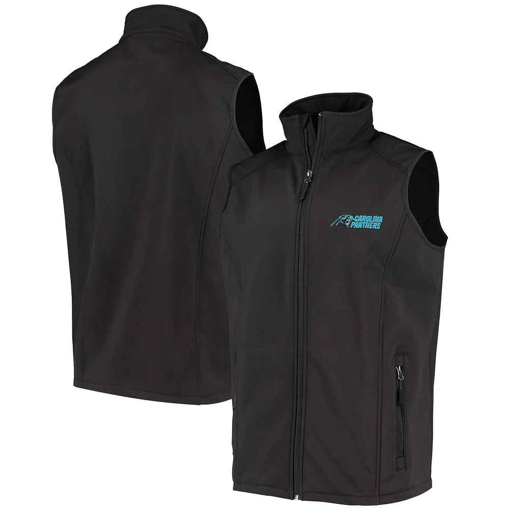 Gilet à glissière entièrement zippé Dunbrooke pour hommes Circle Archer des Carolina Panthers, noir