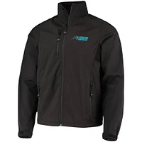 Dunbrooke Black Carolina Panthers Circle Softshell Fleece Full-Zip Jacket