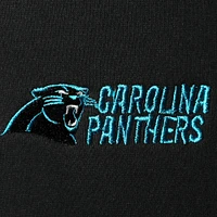 Pull à capuche entièrement zippé doublure thermique Carolina Panthers Craftsman Dunbrooke pour homme, noir