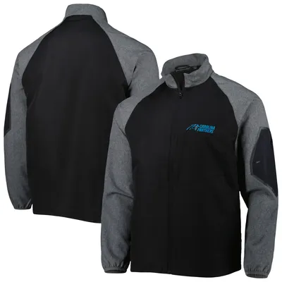 Carolina Panthers Dunbrooke Hurricane Raglan Full-Zip Windbreaker Jacket - Black