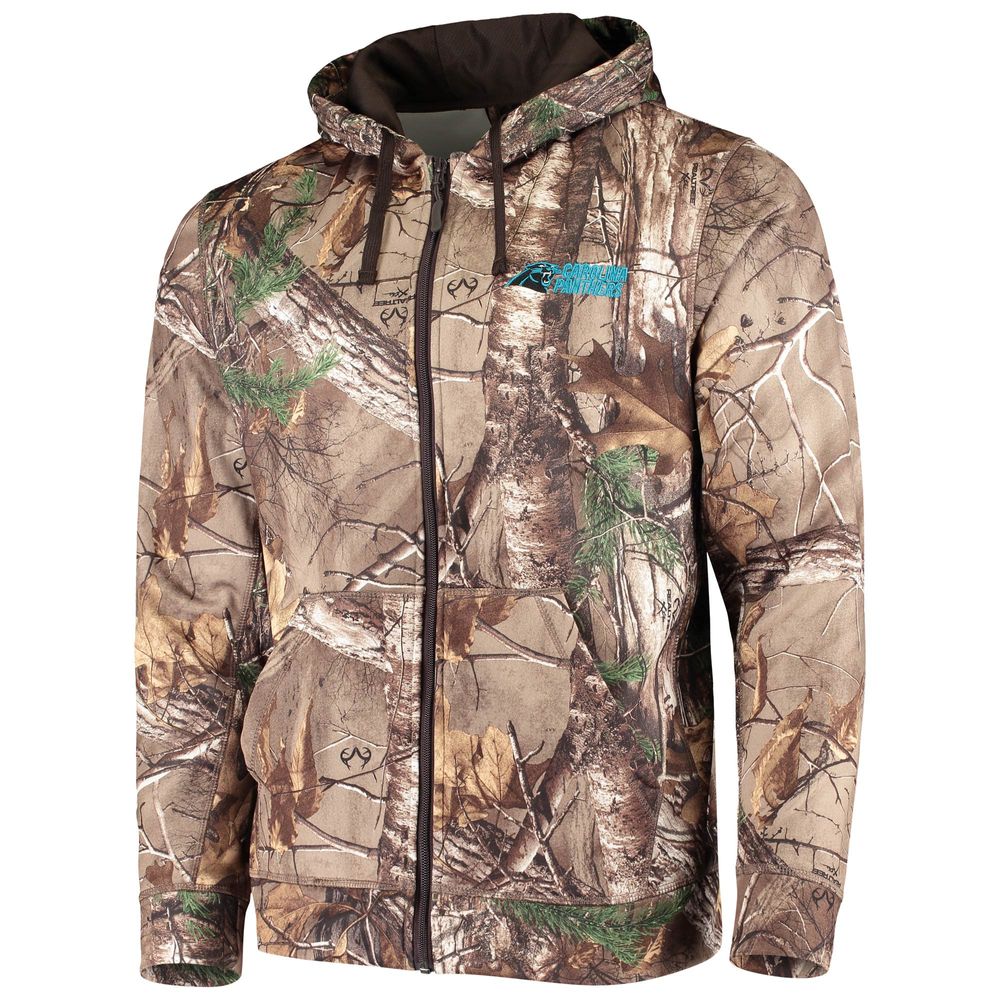 Dunbrooke Men's Dunbrooke Realtree Camo Carolina Panthers Trophy Tech  Fleece Full-Zip Hoodie