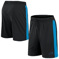 Men's Fanatics Black/Blue Carolina Panthers Break It Loose - Shorts