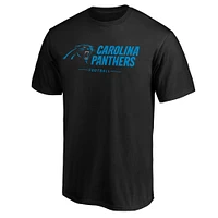 Men's Fanatics Black Carolina Panthers Big & Tall Team Logo Lockup T-Shirt