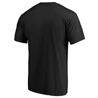 Men's Fanatics Black Carolina Panthers Big & Tall Team Logo Lockup T-Shirt