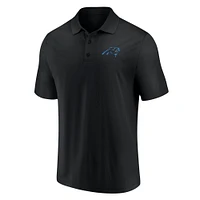 Men's Fanatics Black Carolina Panthers Component Polo