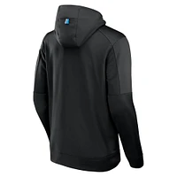 Men's Fanatics Black Carolina Panthers Defender Full-Zip Hoodie