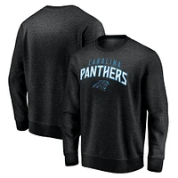 Men's Fanatics Black Carolina Panthers Game Time Arch Pullover Sweatshirt