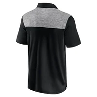 Men's Fanatics Black Carolina Panthers Long Shot Polo