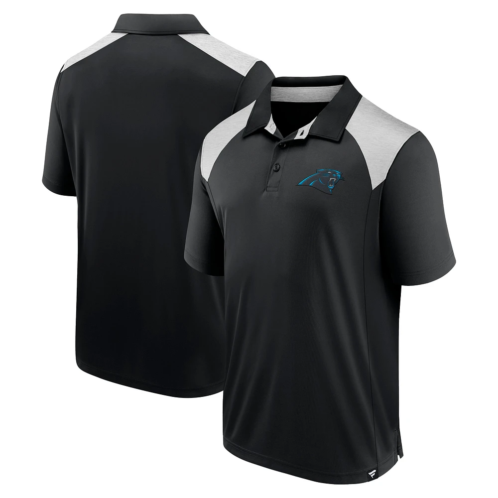 Polo primaire Fanatics Black Carolina Panthers pour hommes