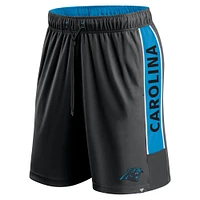 Short noir Fanatics pour hommes des Panthers de la Caroline Gagnez le match