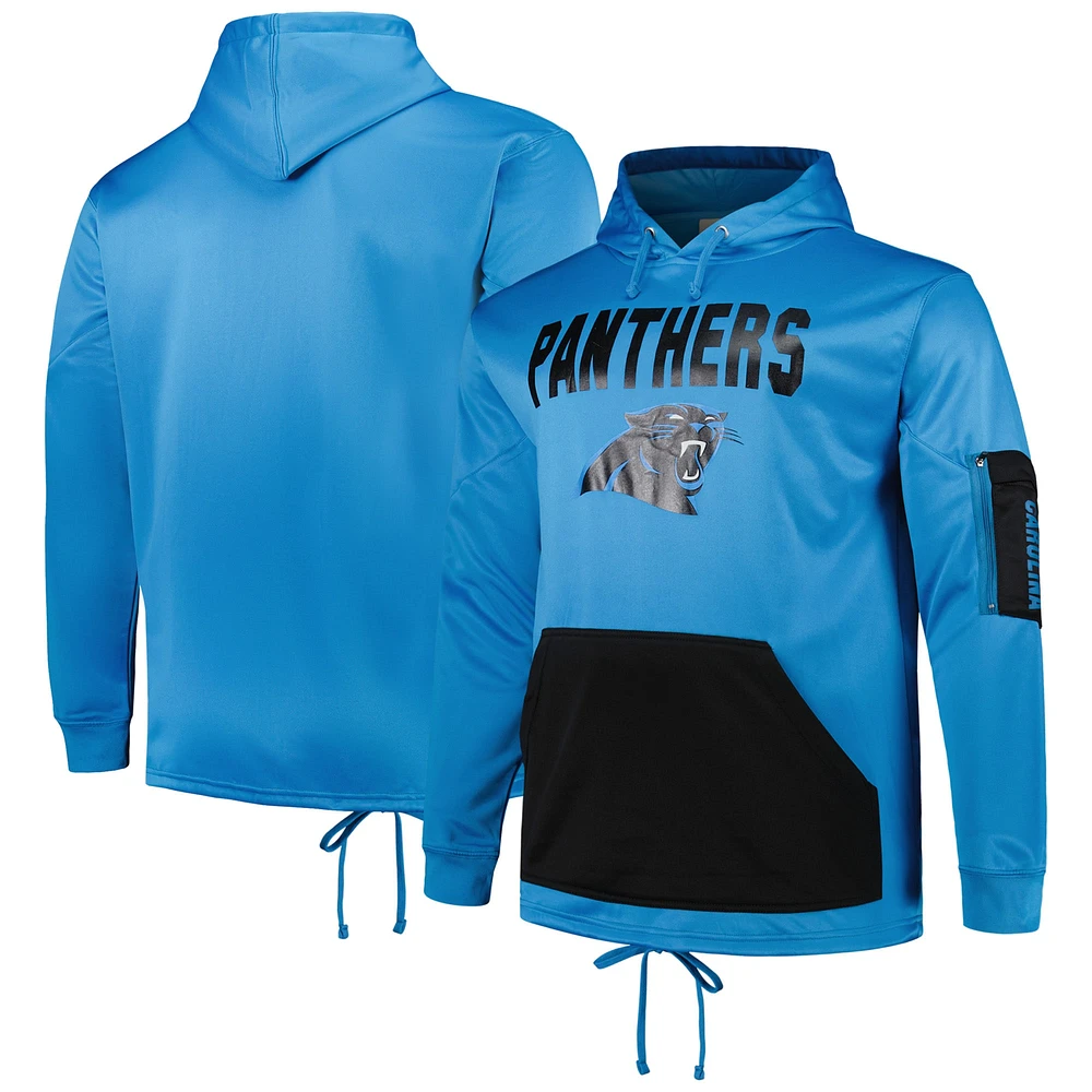 Sweat à capuche Fanatics Blue Carolina Panthers Big & Tall pour hommes