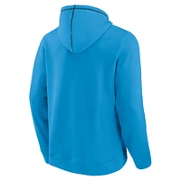 Men's Fanatics Blue Carolina Panthers Tiebreaker Pullover Hoodie