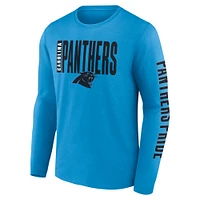 T-shirt à manches longues Fanatics Blue Carolina Panthers Vision pour homme