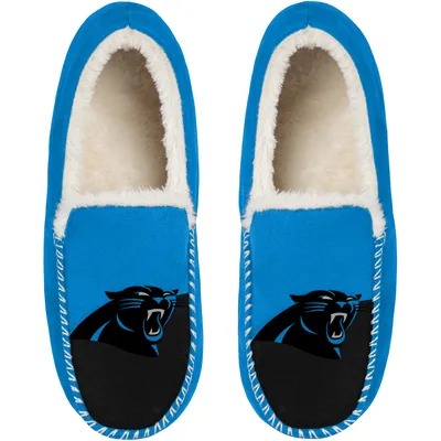 Carolina Panthers FOCO Colorblock Moccasin Slippers