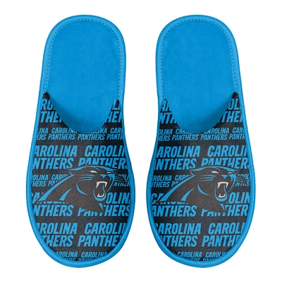 Men's FOCO Carolina Panthers Scuff Logo Slide Slippers