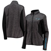 Men's G-III Sports by Carl Banks Black Carolina Panthers Defense Full-Zip Jacket