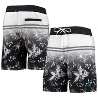 Men's G-III Sports by Carl Banks Black Carolina Panthers Island Volley Swim Shorts