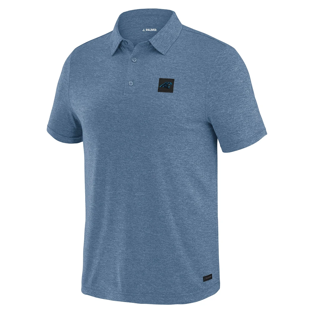 Polo bleu Carolina Panthers Four Down pour homme de J. Palmer