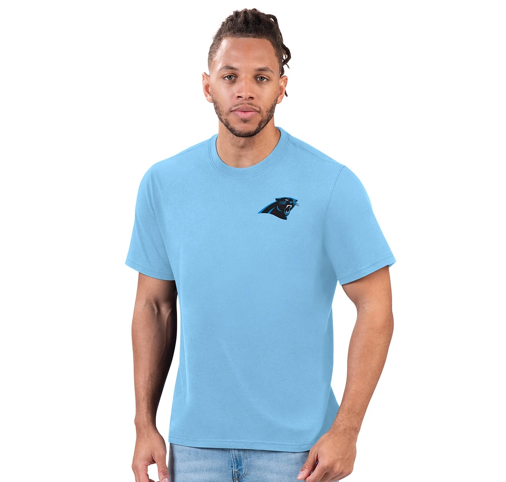 T-shirt tong bleu clair Carolina Panthers Margaritaville pour homme