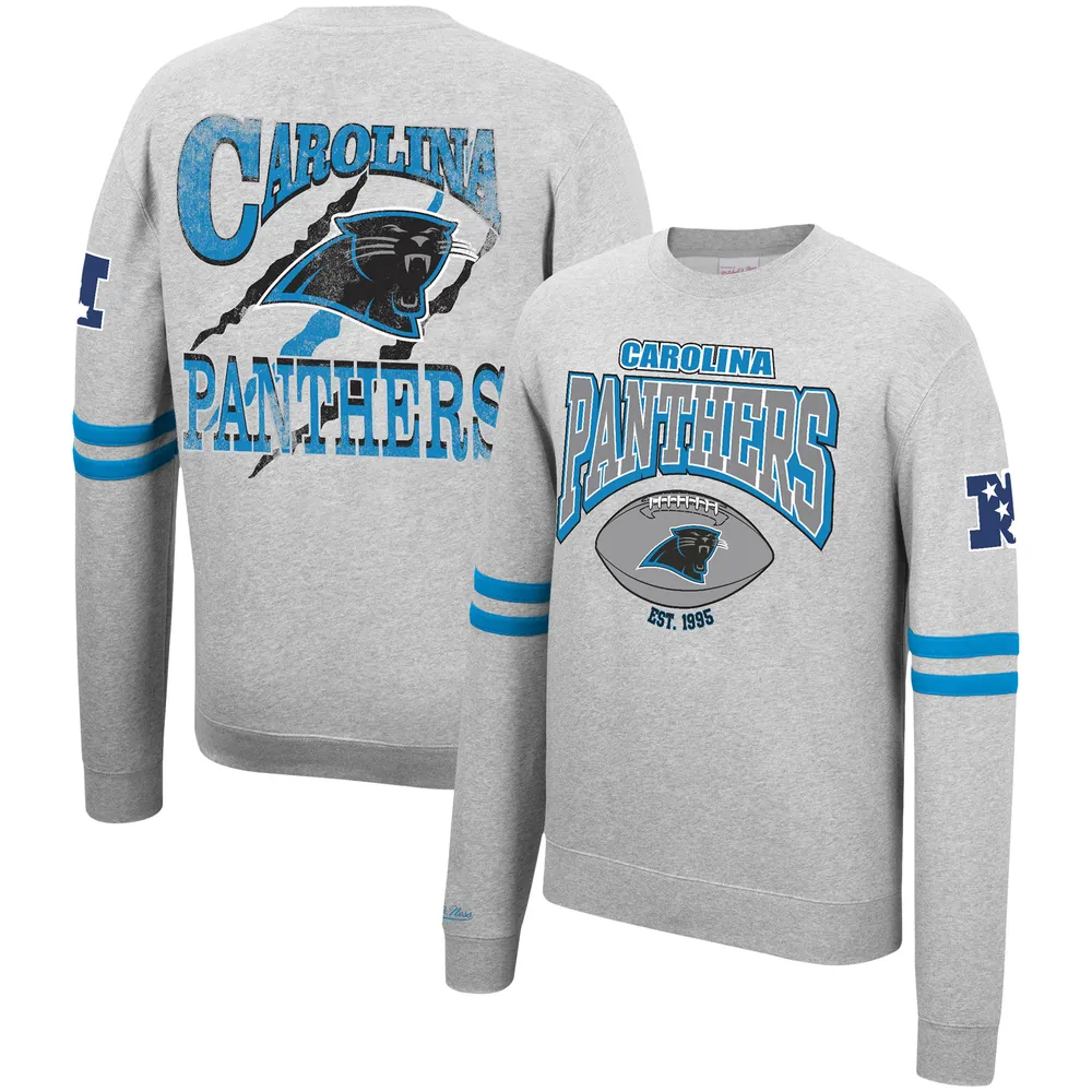 Men's Dallas Cowboys Mitchell & Ness Heathered Gray Allover Print Fleece Pullover  Sweatshirt