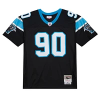 Maillot de joueur retraité Mitchell & Ness Julius Peppers Black Carolina Panthers Big Tall 2003 Alternate Legacy pour homme