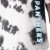 T-shirt MSX by Michael Strahan Black Carolina Panthers Freestyle Tie-Dye pour homme