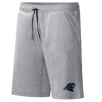 Men's MSX by Michael Strahan Heather Gray Carolina Panthers Trainer Shorts