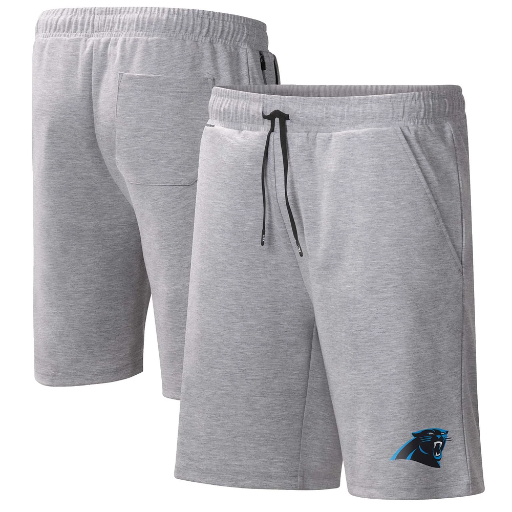 MSX by Michael Strahan Heather Grey Carolina Panthers Short d'entraînement pour homme