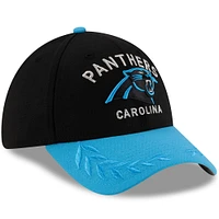 Men's New Era Black/Blue Carolina Panthers 2025 NFL Draft 39THIRTY Flex Hat