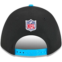Men's New Era Black/Blue Carolina Panthers 2025 NFL Draft 9FORTY A-Frame M-Crown Adjustable Hat