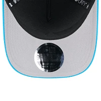 Men's New Era Black/Blue Carolina Panthers 2025 NFL Draft 9FORTY A-Frame M-Crown Adjustable Hat