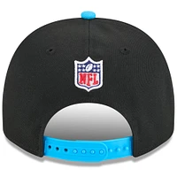 Men's New Era  Black/Blue Carolina Panthers 2025 NFL Draft A-Frame 9FIFTY Snapback Hat