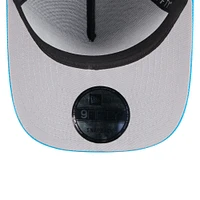 Men's New Era  Black/Blue Carolina Panthers 2025 NFL Draft A-Frame 9FIFTY Snapback Hat
