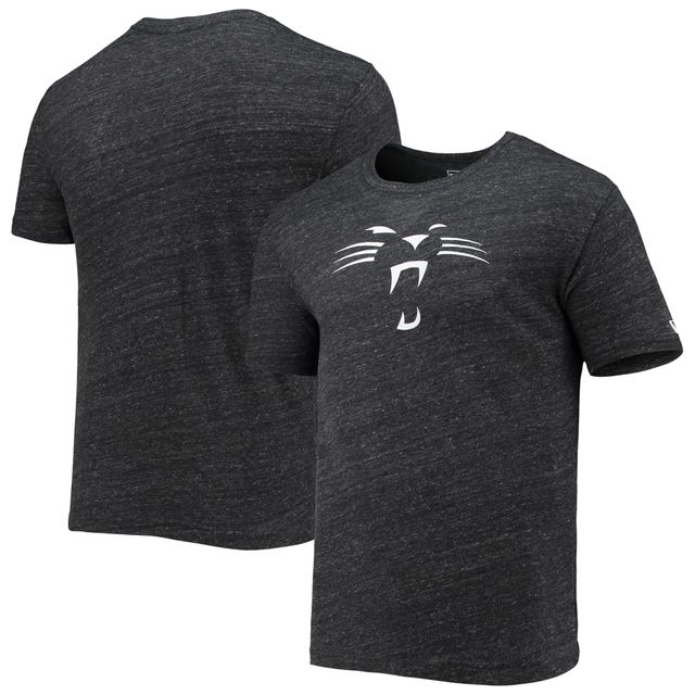 T-shirt à trois mélanges avec logo alternatif des Panthers de la Caroline noirs New Era pour homme