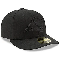 Casquette ajustée 59FIFTY II à profil bas Carolina Panthers New Era pour homme, noir sur