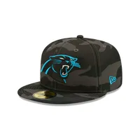 Men's New Era Camo Carolina Panthers Woodland 59FIFTY Fitted Hat