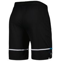 Men's New Era Black Carolina Panthers Combine Authentic Rusher Training Shorts