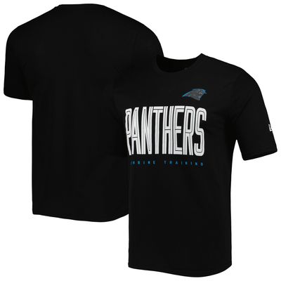 Men's New Era Black Carolina Panthers Combine Authentic Training Huddle Up T-Shirt