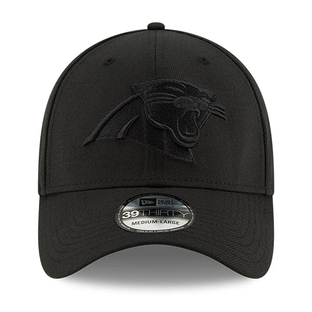 Casquette Flex 39THIRTY avec logo des Panthers de la Caroline noires New Era pour homme