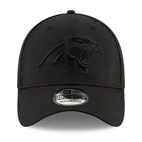 Men's New Era Black Carolina Panthers Logo 39THIRTY Flex Hat